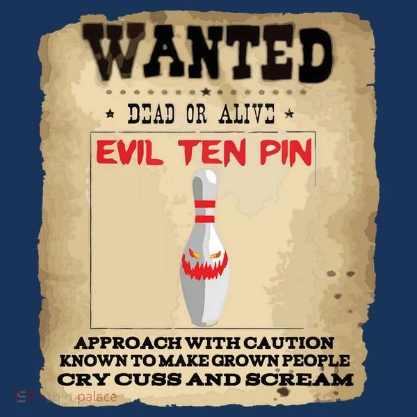 Evil Ten Pin 10 Funny Bowling Women's T-Shirt