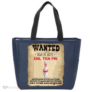 Evil Ten Pin 10 Funny Bowling Tote Bag