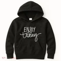 Enjoy Today Positive Kids Hoodie thumb 0