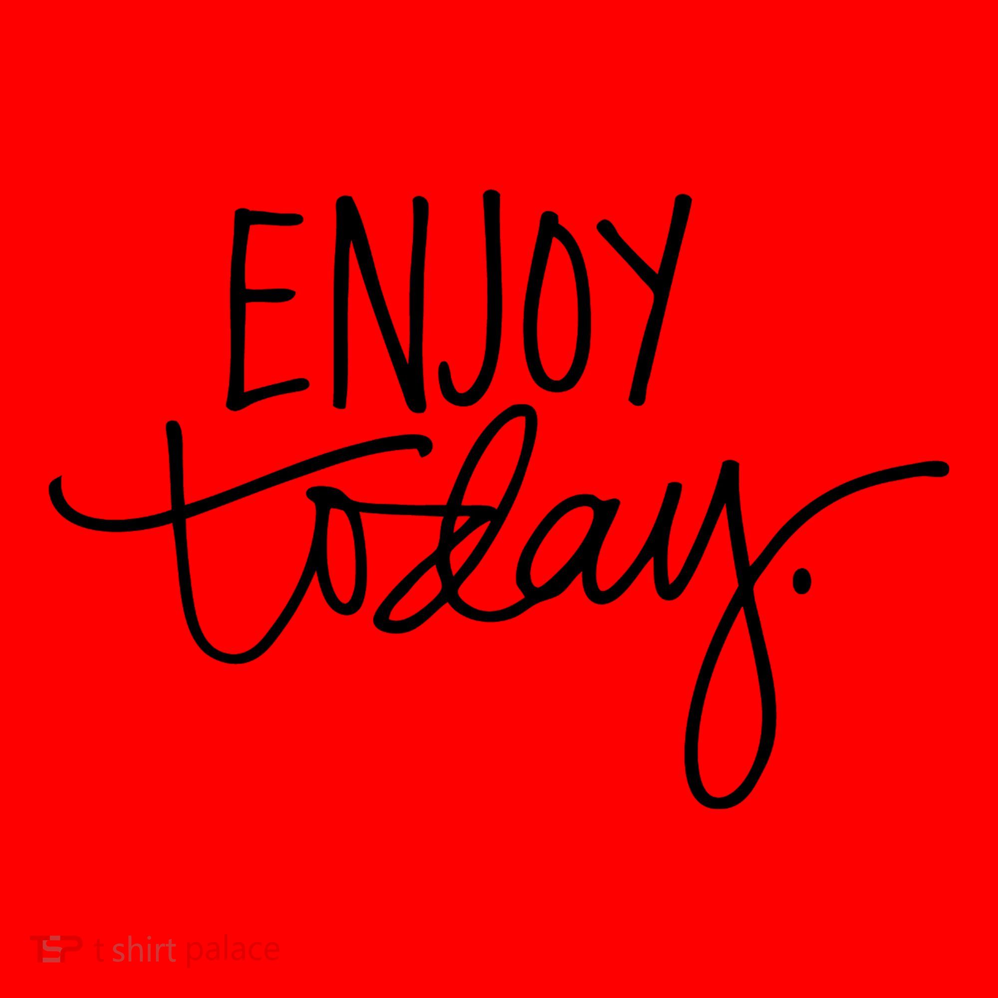 Enjoy Today Positive Santa Hat