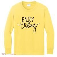 Enjoy Today Positive Kids Long Sleeve Shirt thumb 0
