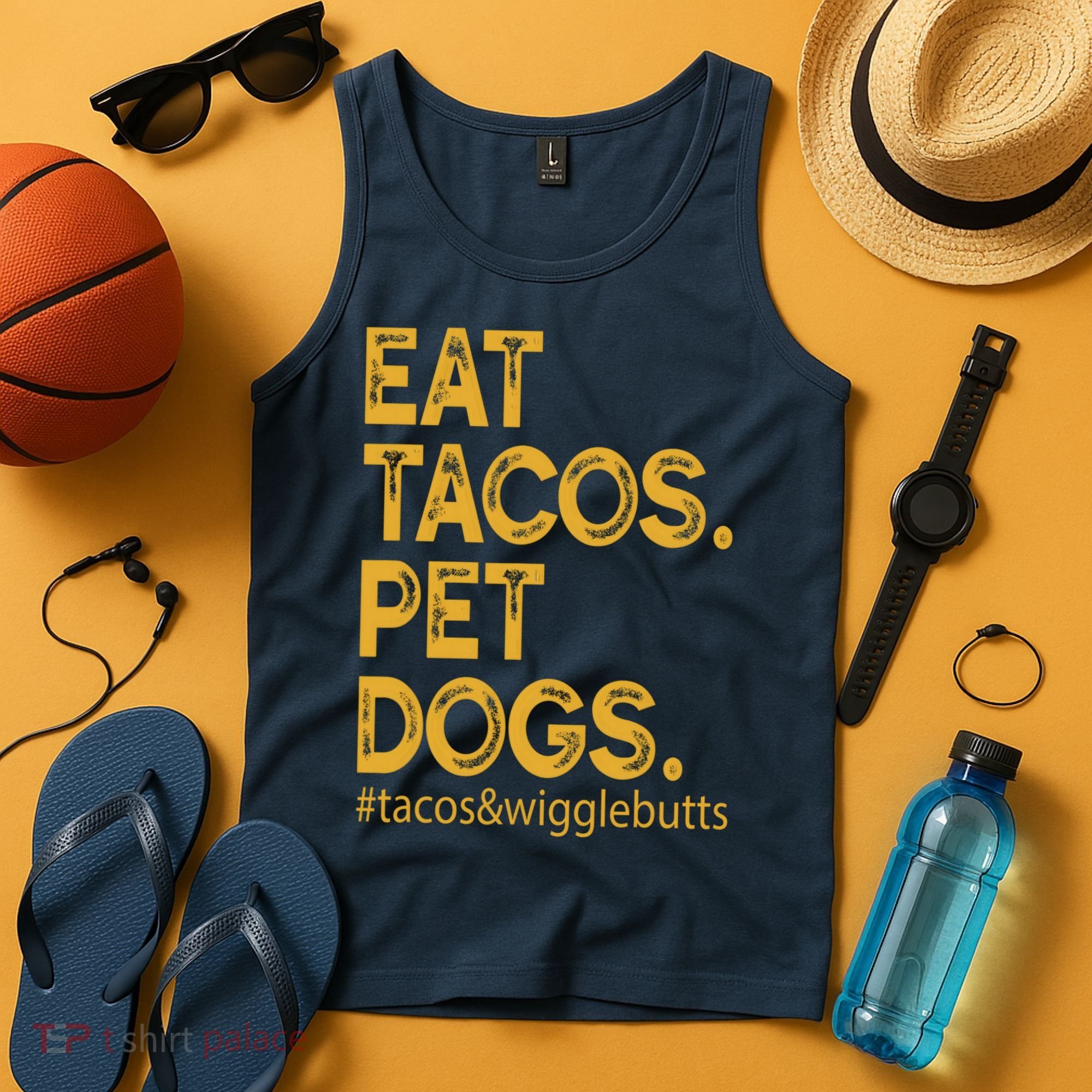 Eat Tacos Pet Dogs Tacos And Wigglebutts Tank Top