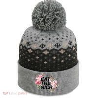 Eat The Rich Floral The Baniff Cuffed Pom Beanie thumb 0