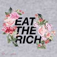 Eat The Rich Floral Women's Racerback Cropped Tank thumb 2