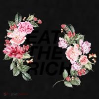 Eat The Rich Floral Ladies PosiCharge Tri-Blend Wicking Tank thumb 2