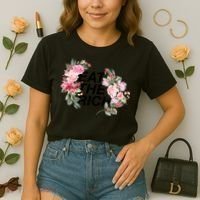 Eat The Rich Floral Comfort Colors Boxy T-Shirt thumb 2