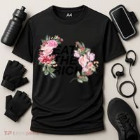 Eat The Rich Floral Cooling Performance Crew T-Shirt thumb 3
