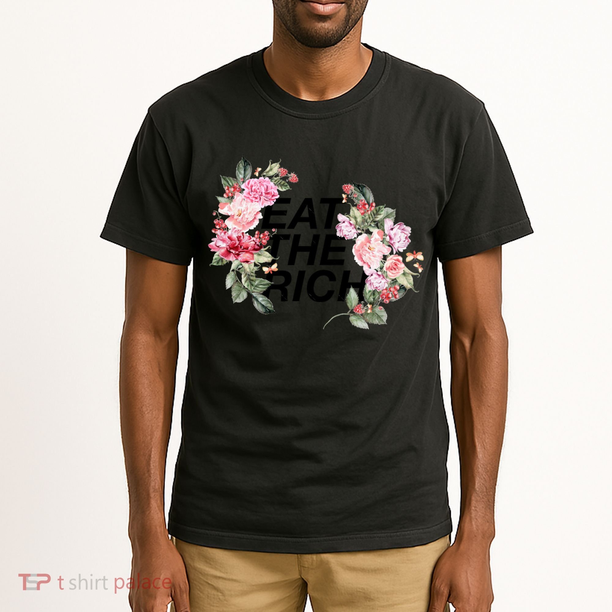Eat The Rich Floral Tall T-Shirt