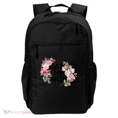 Eat The Rich Floral Backpack