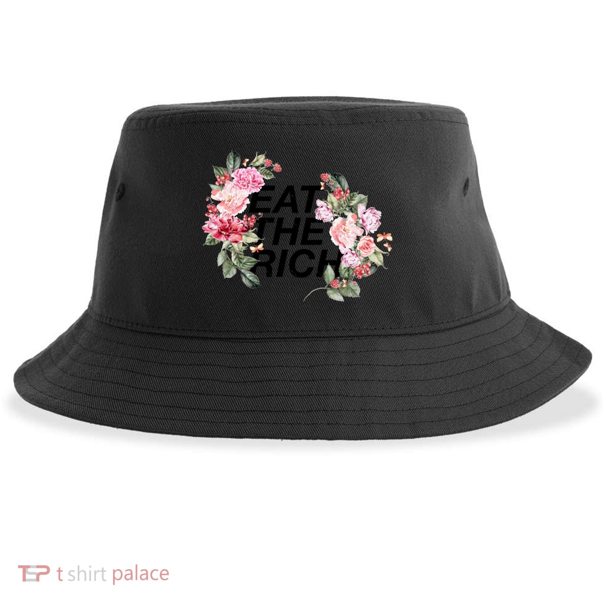 Eat The Rich Floral Sustainable Bucket Hat