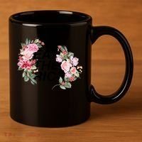 Eat The Rich Floral 11oz C Handle Ceramic Mug thumb 3