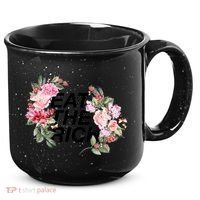 Eat The Rich Floral 15oz Campfire Ceramic Mug thumb 0