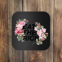 Eat The Rich Floral Coaster thumb 0