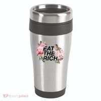 Eat The Rich Floral 16oz Travel Tumbler thumb 0