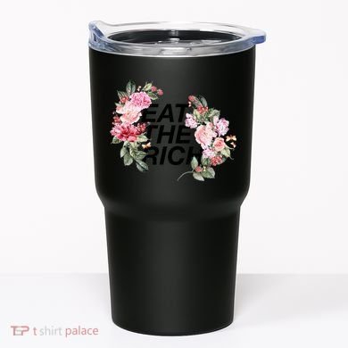 Eat The Rich Floral Tumbler