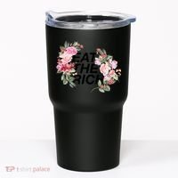 Eat The Rich Floral Tumbler thumb 0