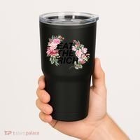 Eat The Rich Floral Tumbler thumb 2