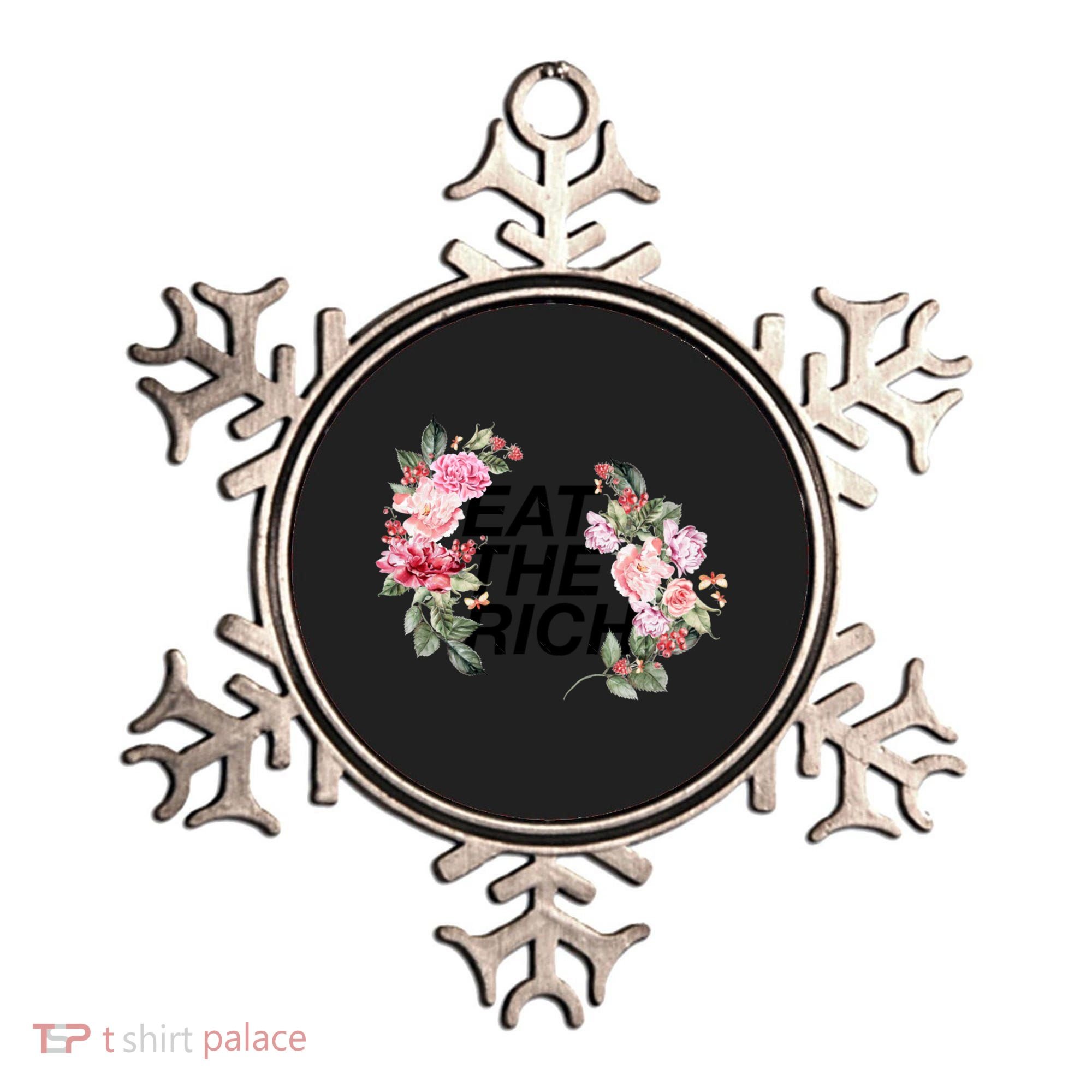 Eat The Rich Floral Ornament
