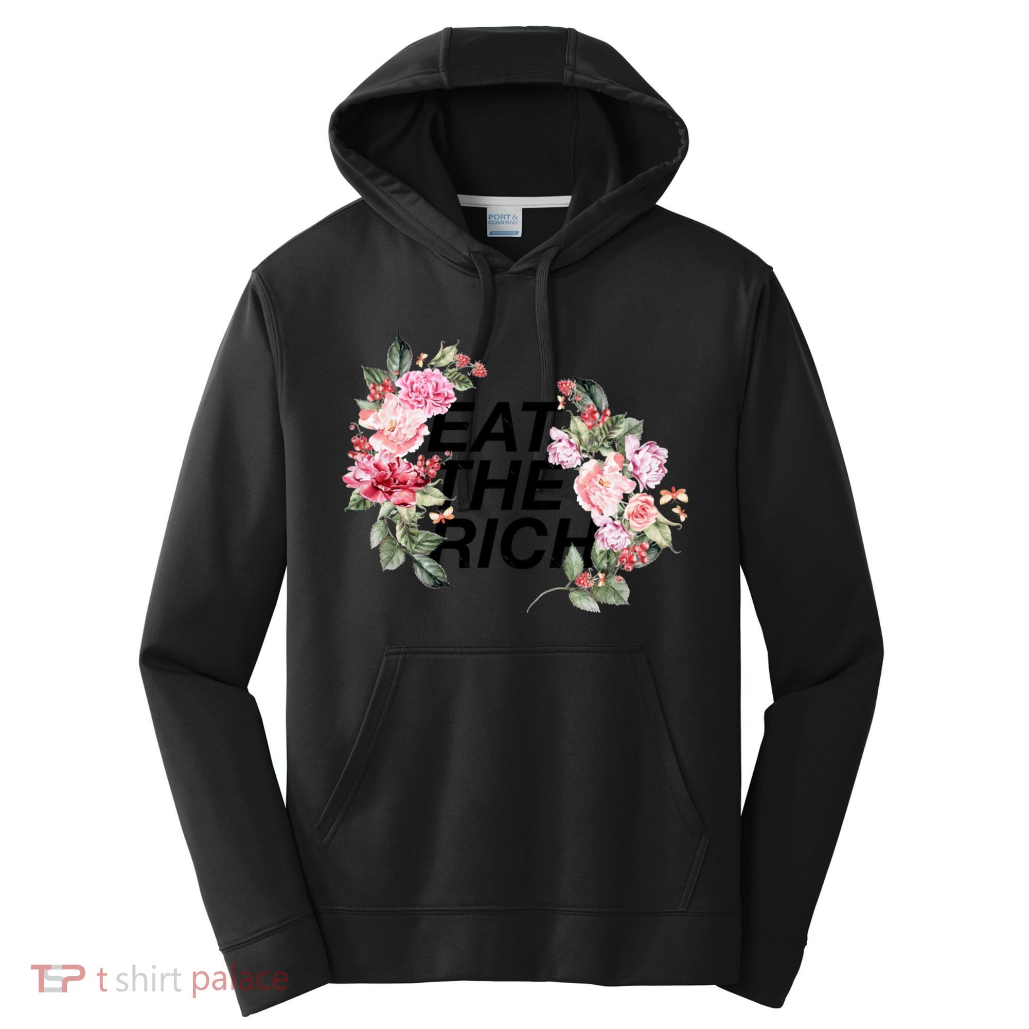 Eat The Rich Floral Performance Fleece Hoodie