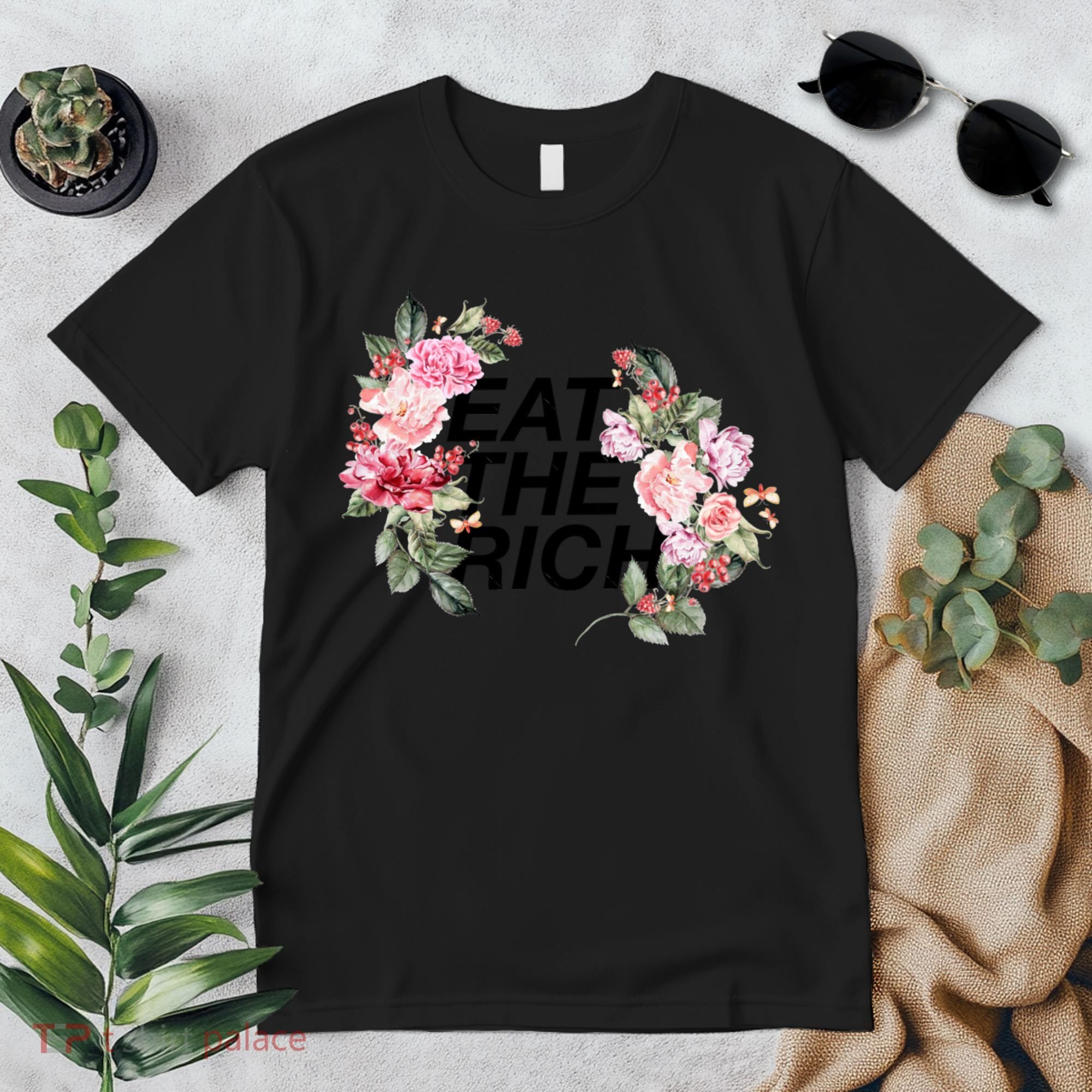 Eat The Rich Floral Premium T-Shirt