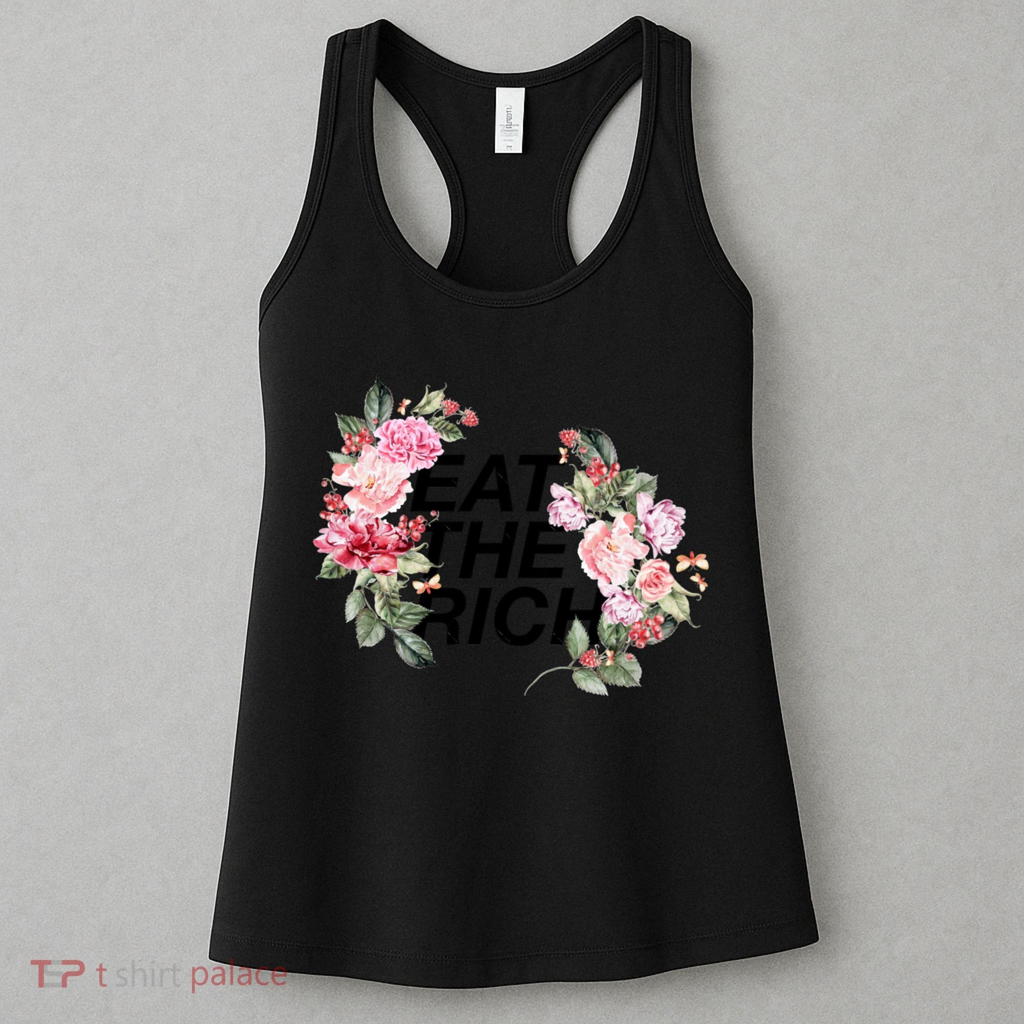 Eat The Rich Floral Women's Tank Top