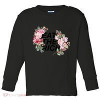 Eat The Rich Floral Toddler Long Sleeve Shirt thumb 0