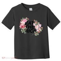 Eat The Rich Floral Toddler T-Shirt thumb 0