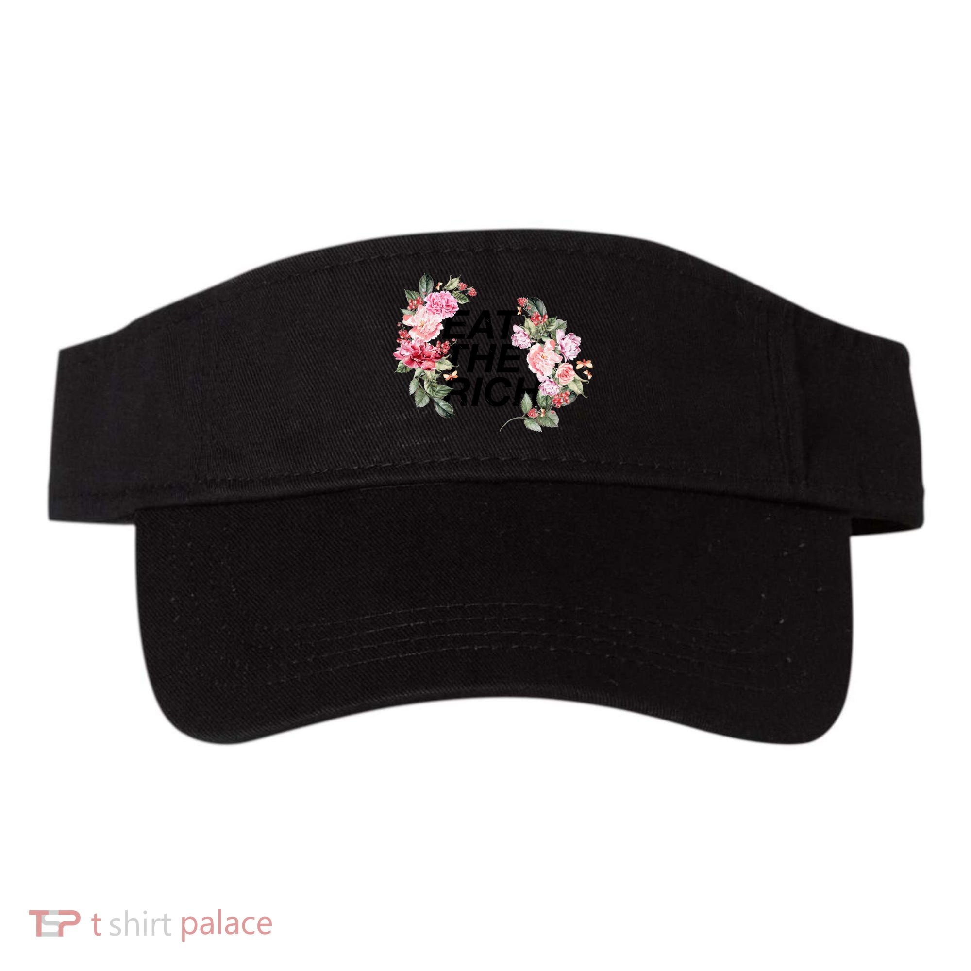 Eat The Rich Floral Visor