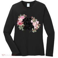 Eat The Rich Floral Women's Long Sleeve Shirt thumb 0