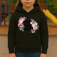 Eat The Rich Floral Kids Hoodie thumb 3