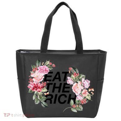 Eat The Rich Floral Tote Bag