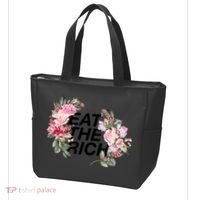 Eat The Rich Floral Tote Bag thumb 3