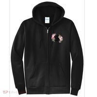 Eat The Rich Floral Full Zip Hoodie thumb 0