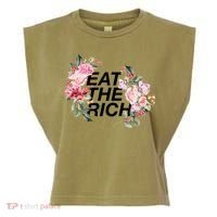Eat The Rich Floral Garment-Dyed Women's Muscle Tee thumb 0