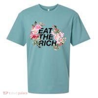 Eat The Rich Floral Sueded Cloud Jersey T-Shirt thumb 0