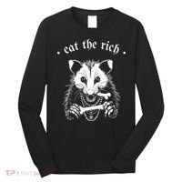 Eat The Rich Possum Anti Fascist Long Sleeve Shirt thumb 0