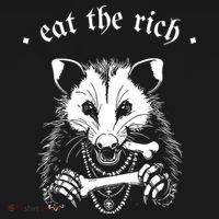 Eat The Rich Possum Anti Fascist Long Sleeve Shirt thumb 2