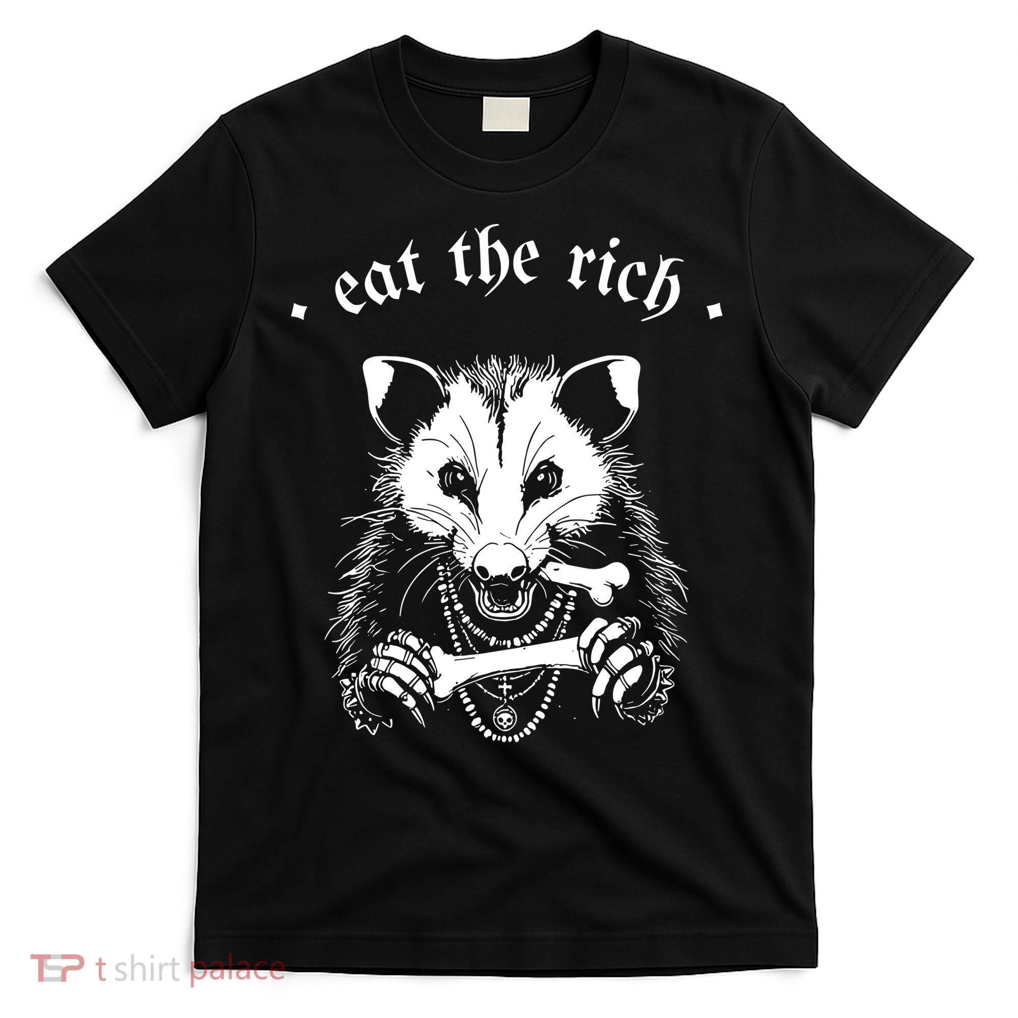 Eat The Rich Possum Anti Fascist T-Shirt