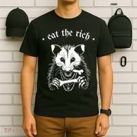 Eat The Rich Possum Anti Fascist T-Shirt thumb 6