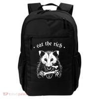 Eat The Rich Possum Anti Fascist Backpack thumb 0