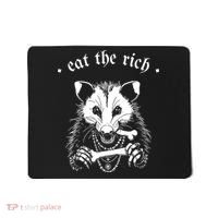 Eat The Rich Possum Anti Fascist Mousepad thumb 0