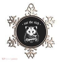 Eat The Rich Possum Anti Fascist Ornament thumb 0
