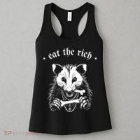 Eat The Rich Possum Anti Fascist Women's Tank Top thumb 3