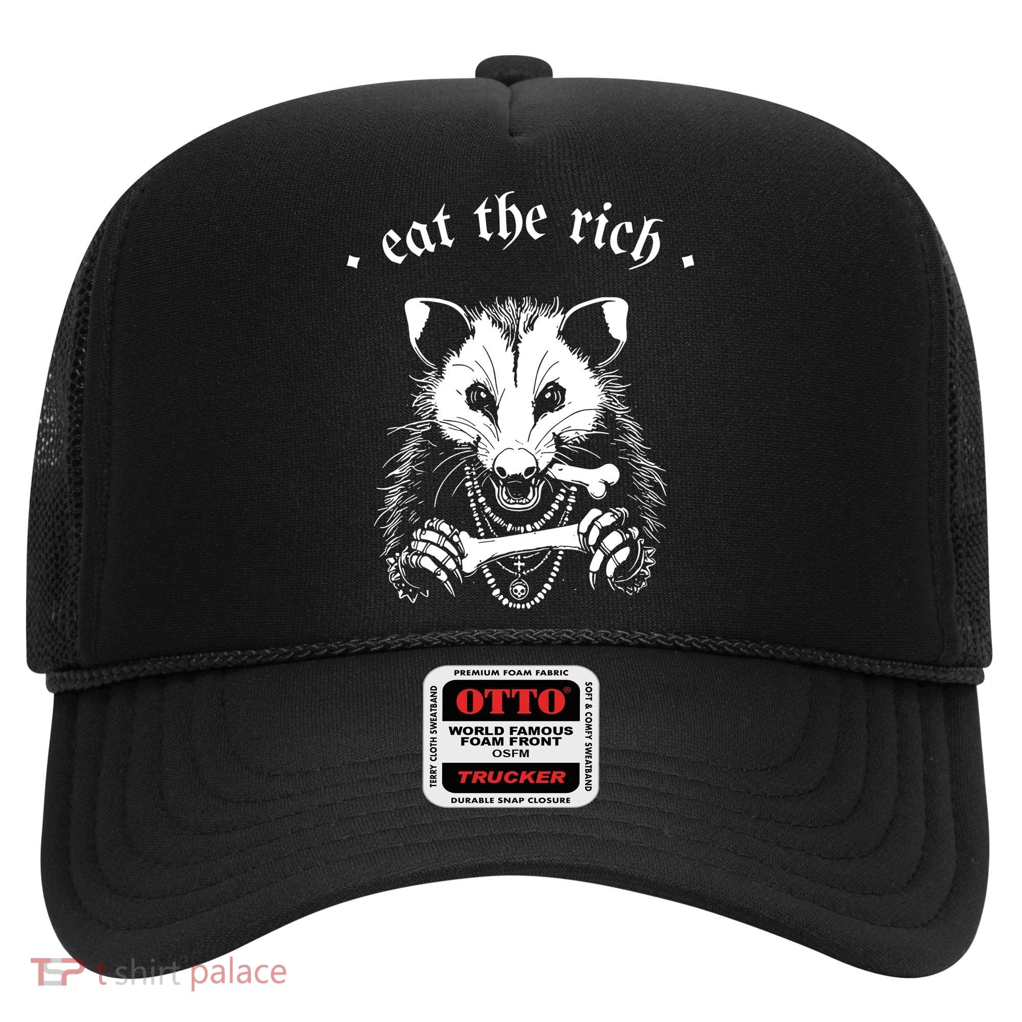 Eat The Rich Possum Anti Fascist Hat