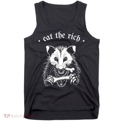 Eat The Rich Possum Anti Fascist Tank Top