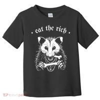 Eat The Rich Possum Anti Fascist Toddler T-Shirt thumb 0