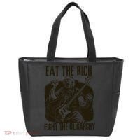 Eat The Rich Fight Oligarchy Bernie Sanders Protest Resist  Tote Bag thumb 0