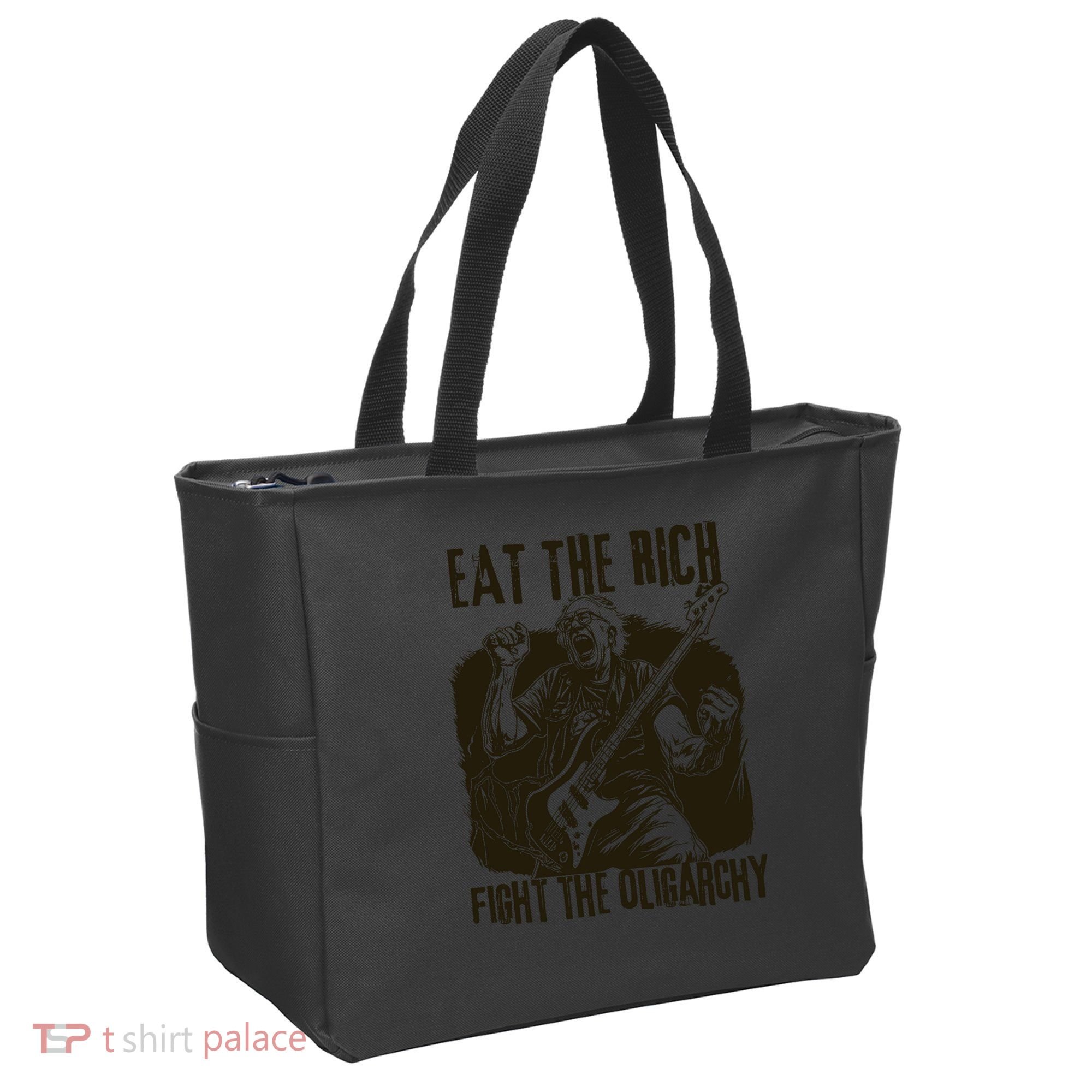 Eat The Rich Fight Oligarchy Bernie Sanders Protest Resist  Tote Bag