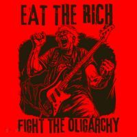 Eat The Rich Fight Oligarchy Bernie Sanders Protest Resist  Santa Hat thumb 1