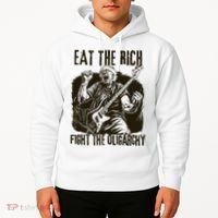 Eat The Rich Fight Oligarchy Bernie Sanders Protest Resist  Hoodie thumb 2